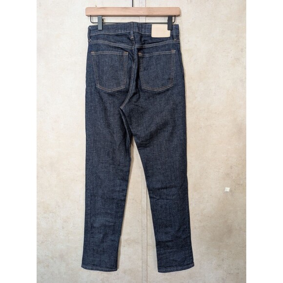 Everlane High Rise Straight Jeans Womens 26R Blue Denim Stretch Preppy Casual - Picture 2 of 11